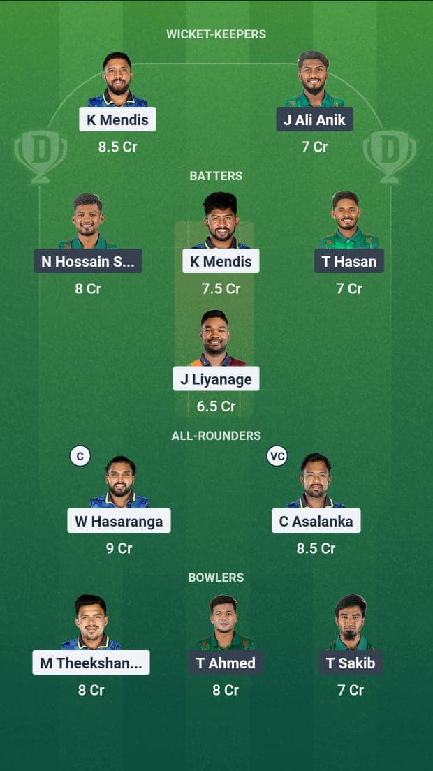 Bangladesh vs Sri Lanka